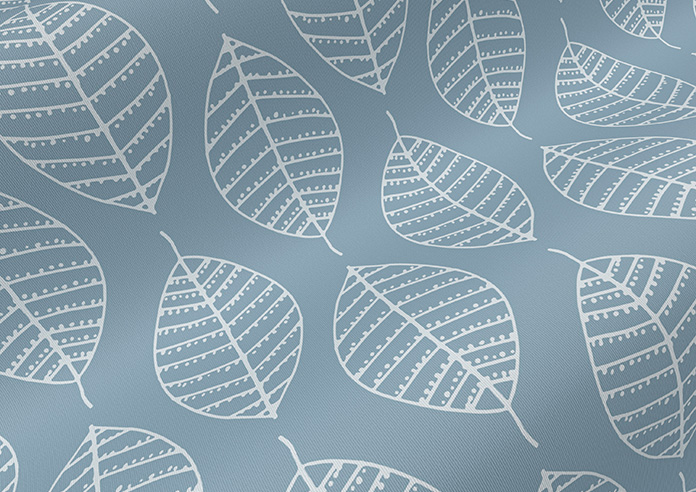 Beech Leaf (Blackout), Blue Wash - Twist&Fit Roller Blind - Image 4